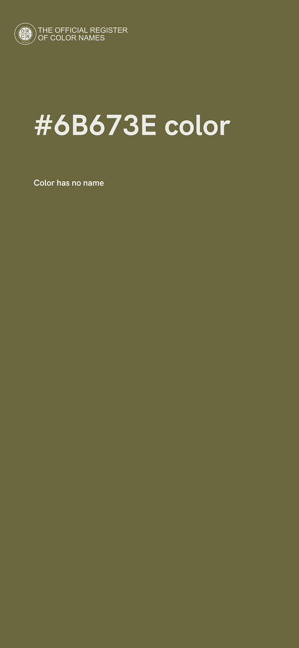 #6B673E color image