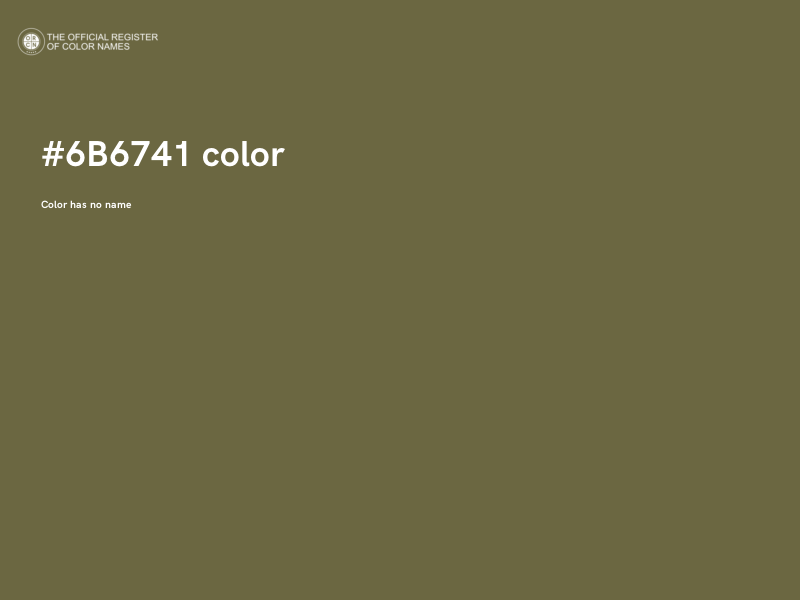 #6B6741 color image
