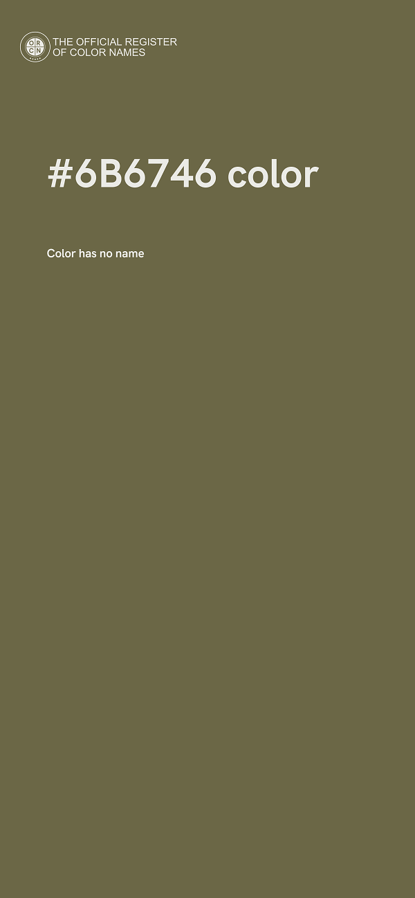 #6B6746 color image