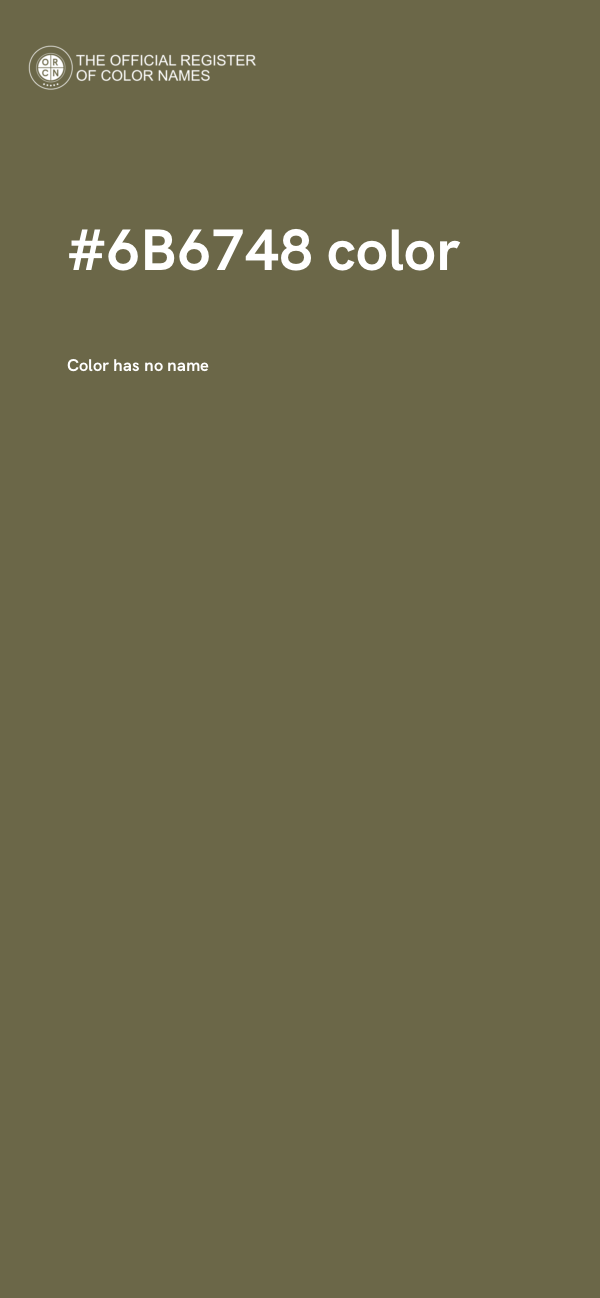 #6B6748 color image