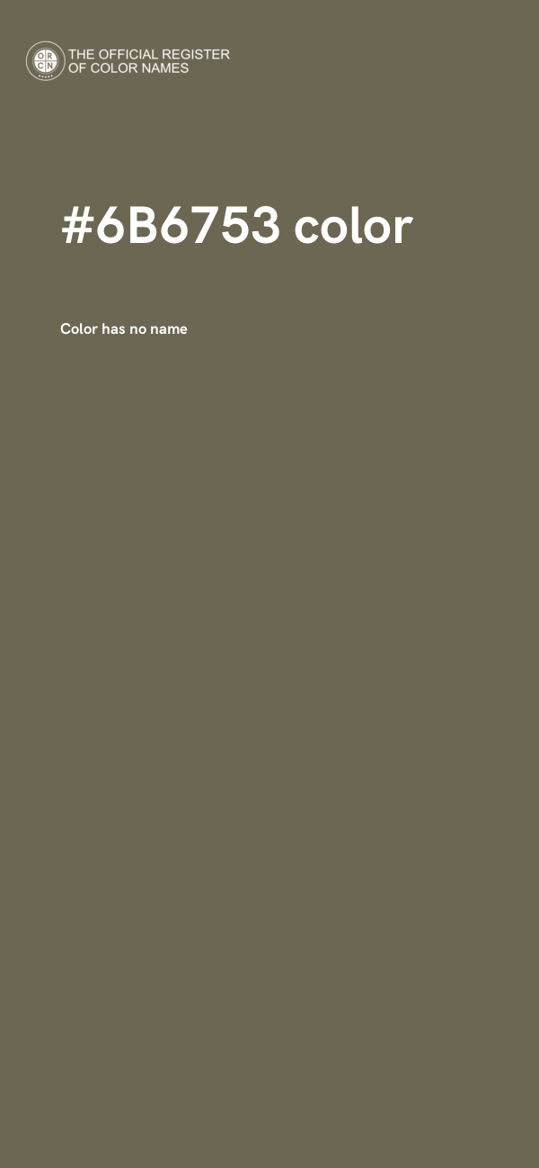 #6B6753 color image