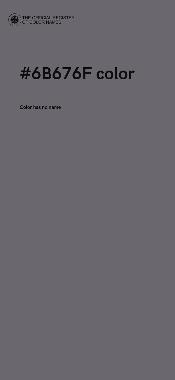 #6B676F color image
