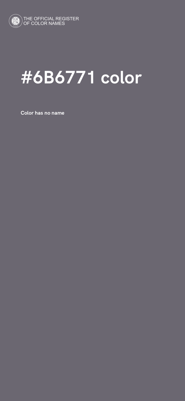 #6B6771 color image