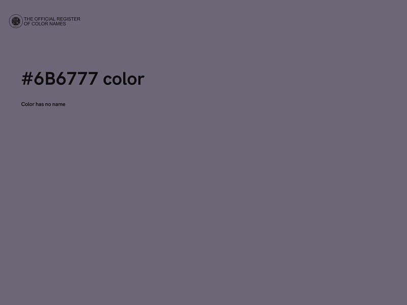 #6B6777 color image