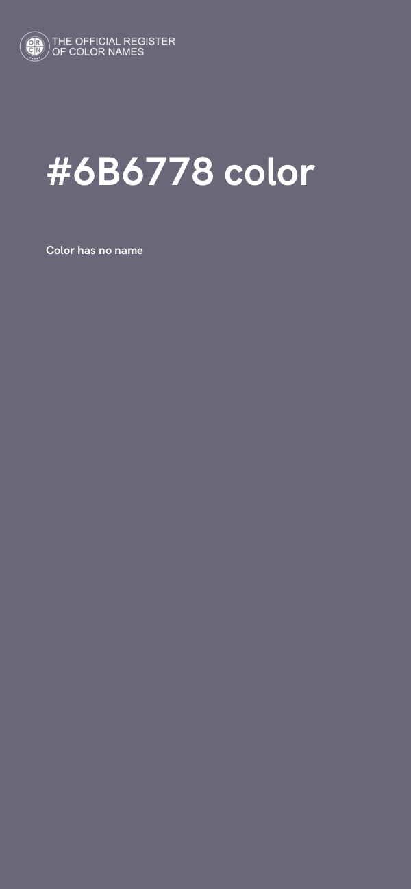 #6B6778 color image