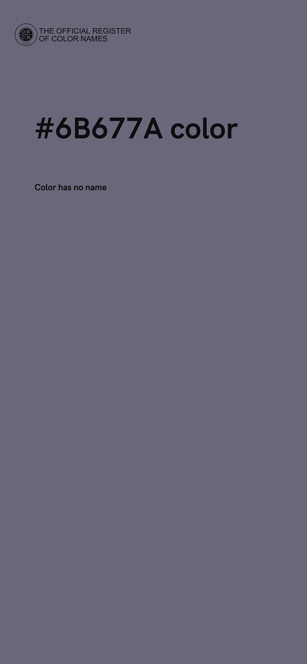 #6B677A color image