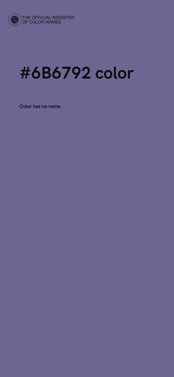 #6B6792 color image