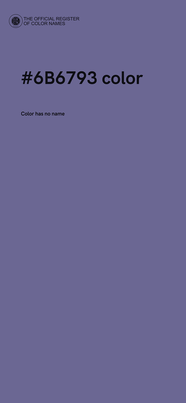 #6B6793 color image