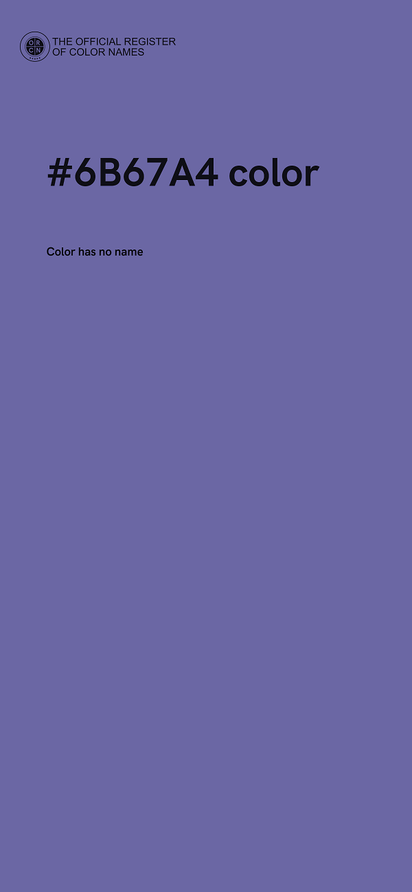 #6B67A4 color image