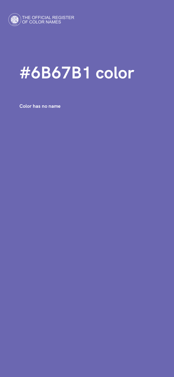 #6B67B1 color image