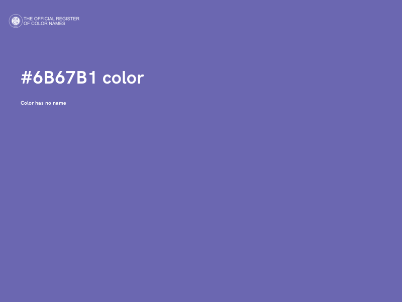#6B67B1 color image