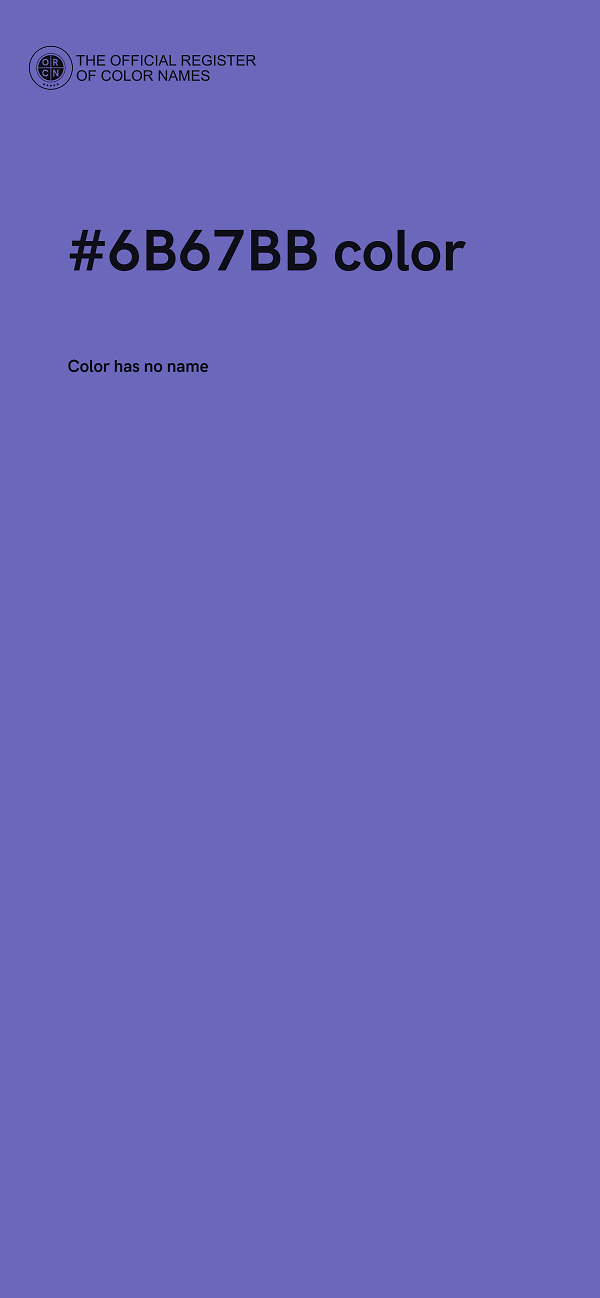 #6B67BB color image