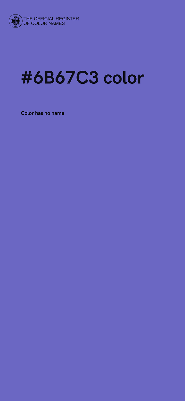 #6B67C3 color image