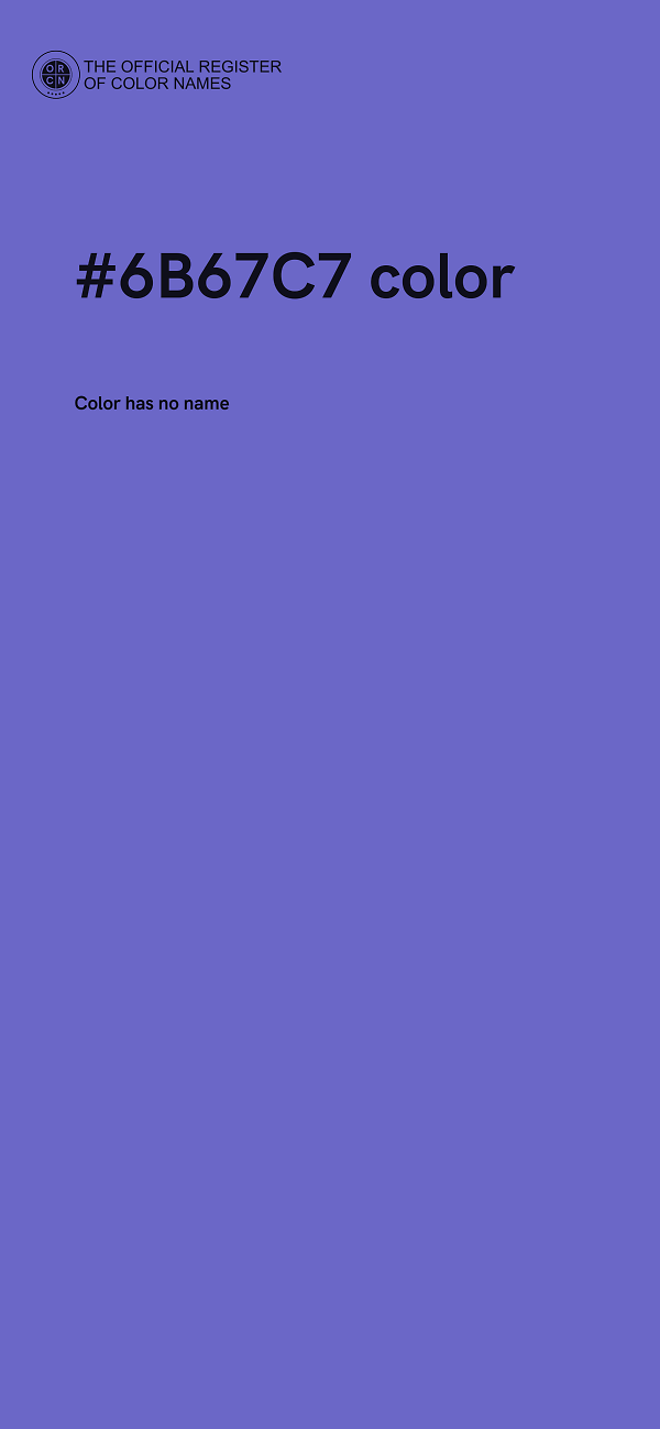#6B67C7 color image