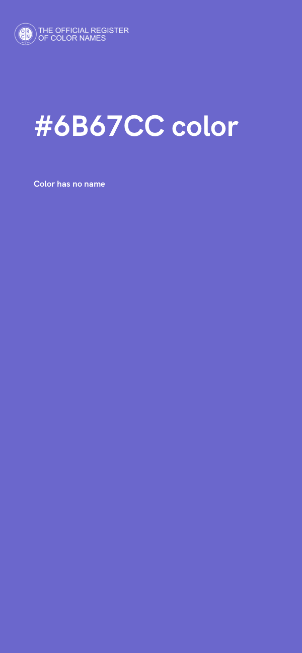 #6B67CC color image