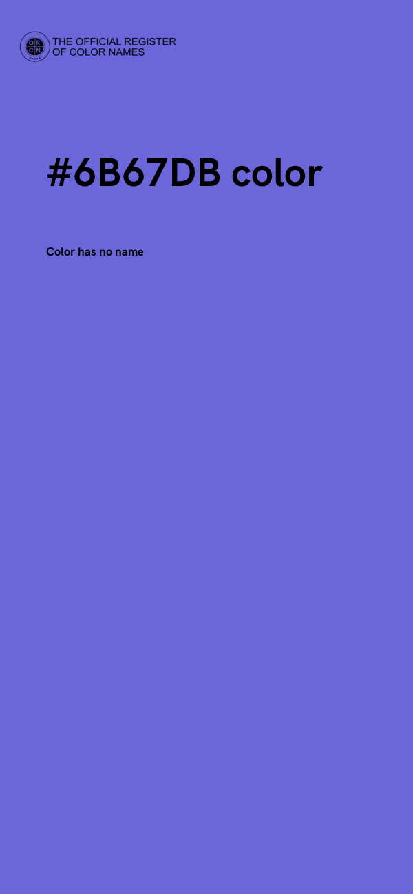 #6B67DB color image
