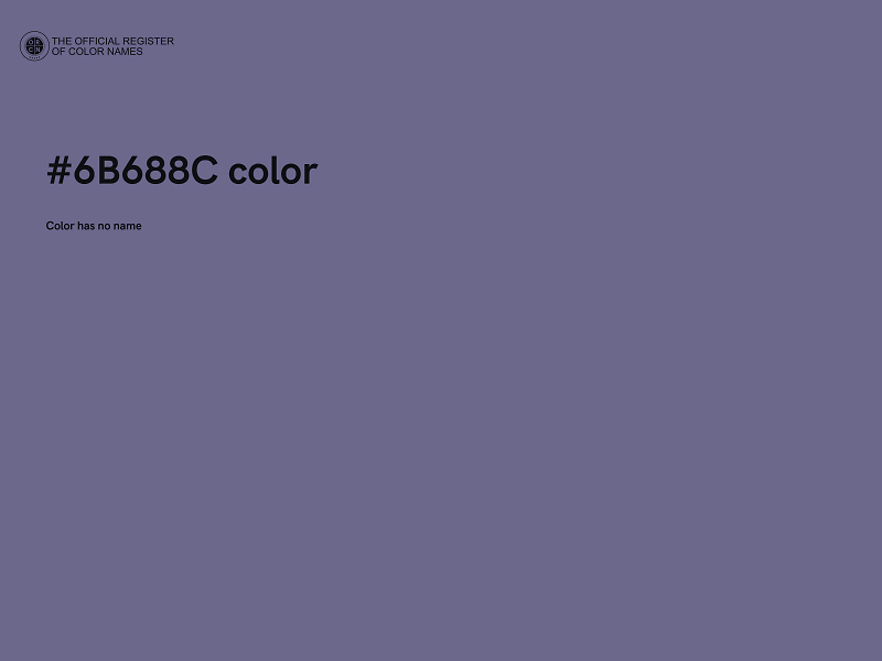 #6B688C color image