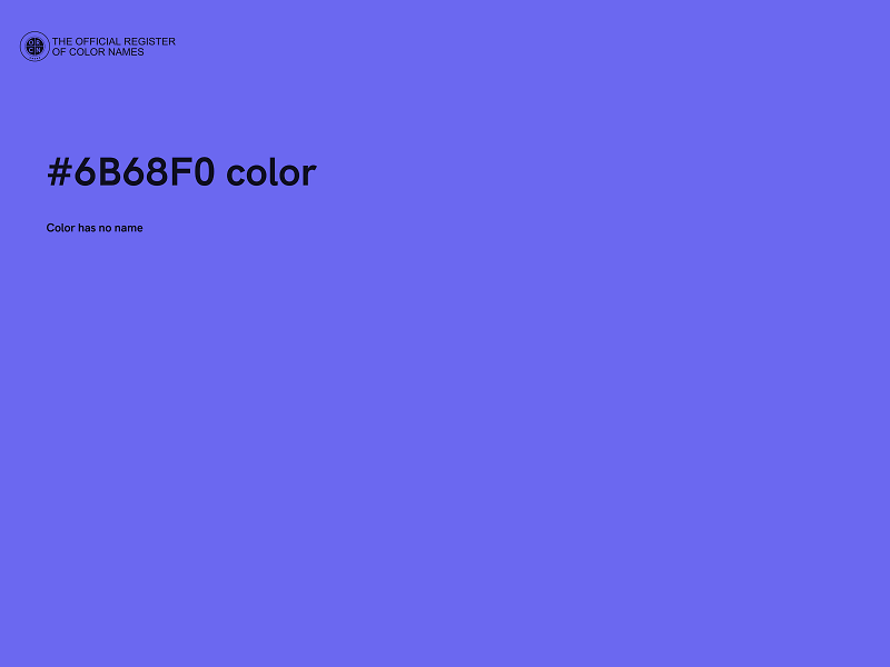 #6B68F0 color image