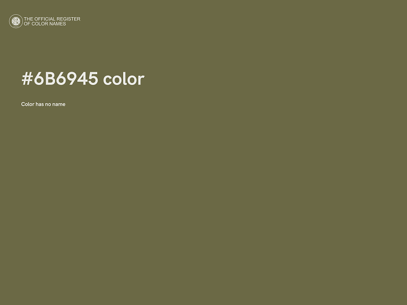 #6B6945 color image