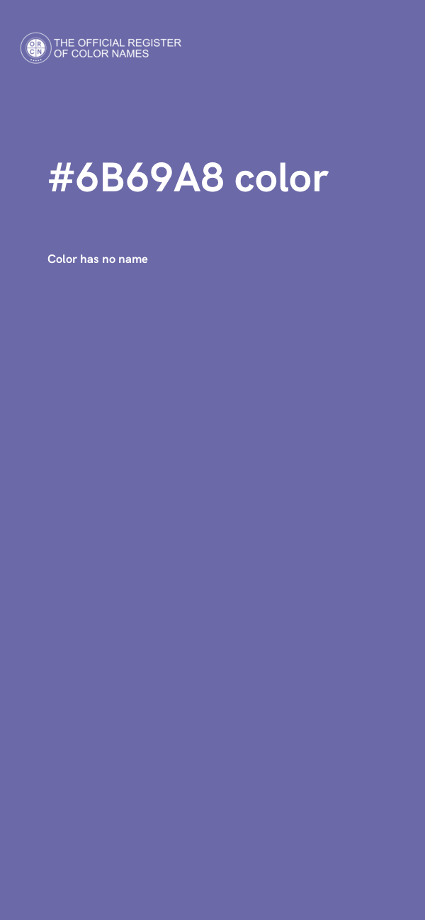 #6B69A8 color image