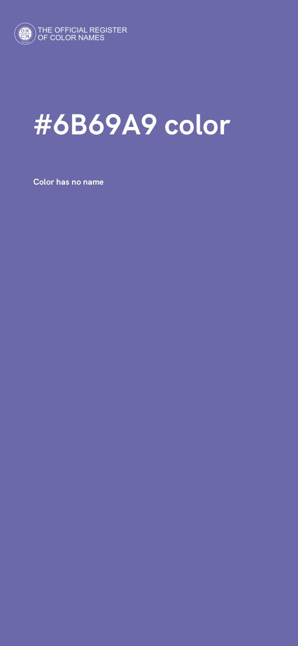 #6B69A9 color image