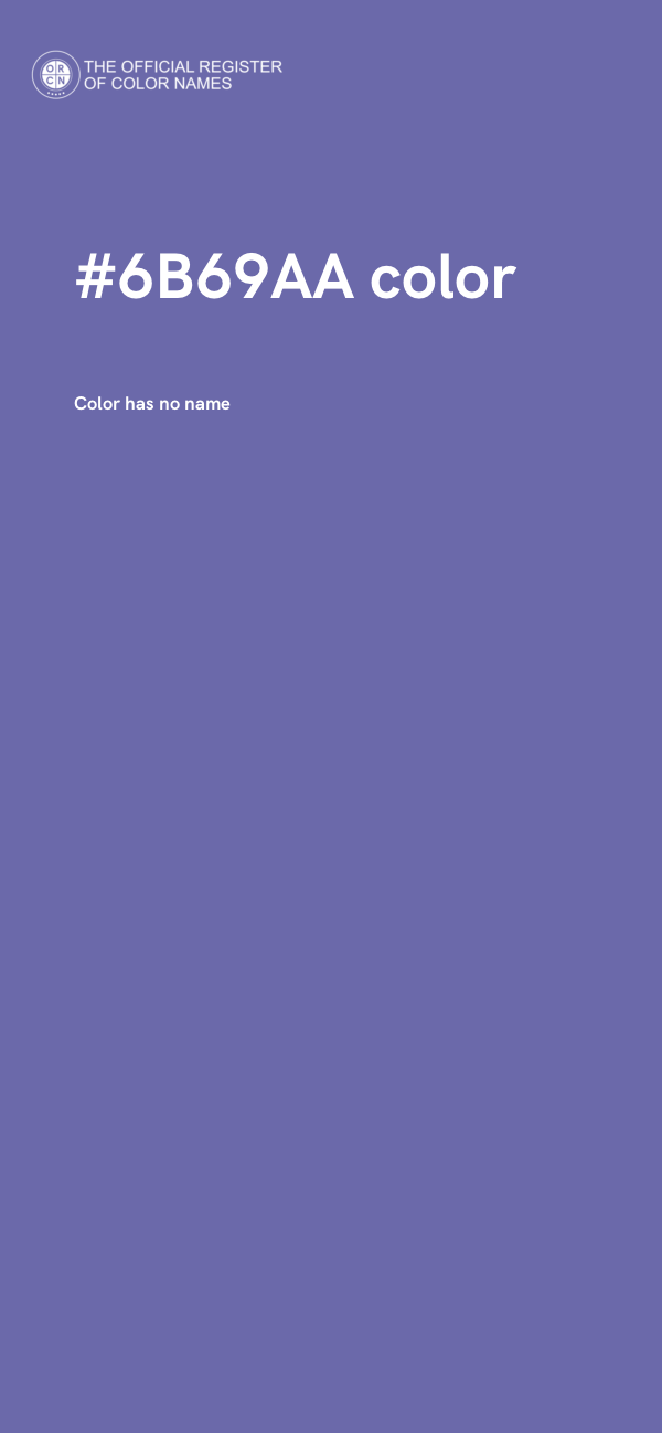 #6B69AA color image