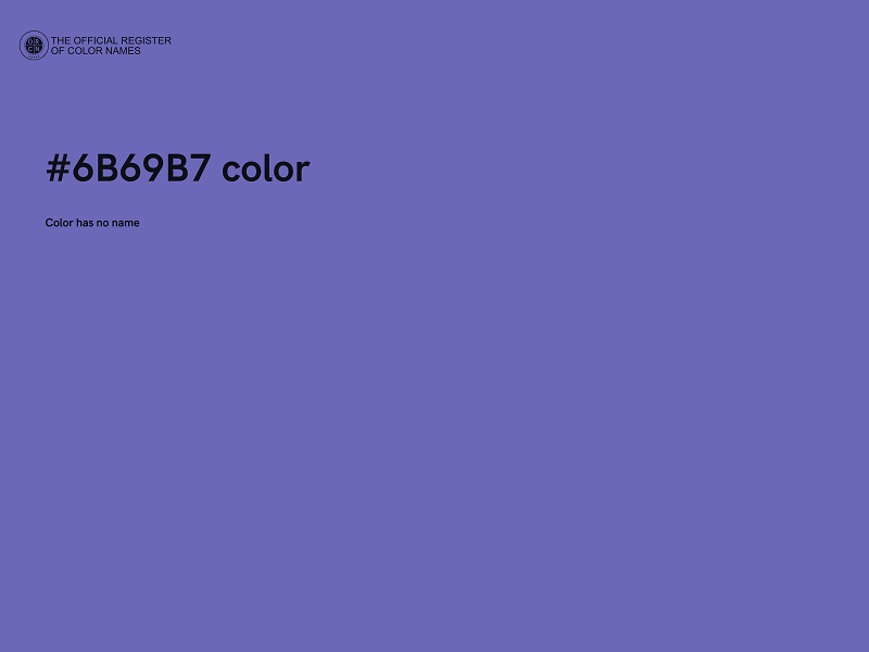 #6B69B7 color image