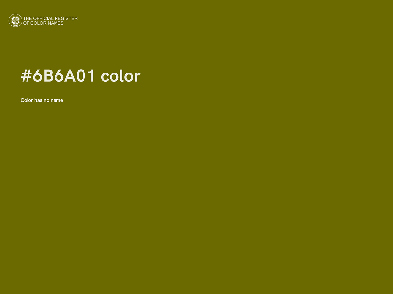 #6B6A01 color image