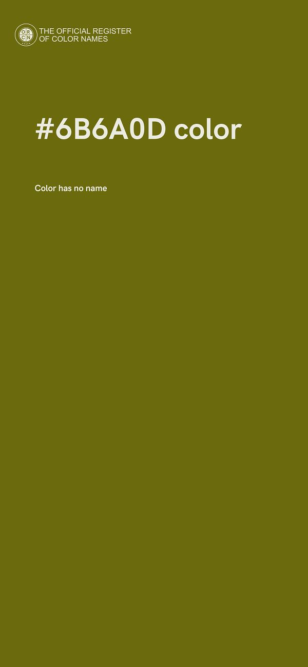 #6B6A0D color image