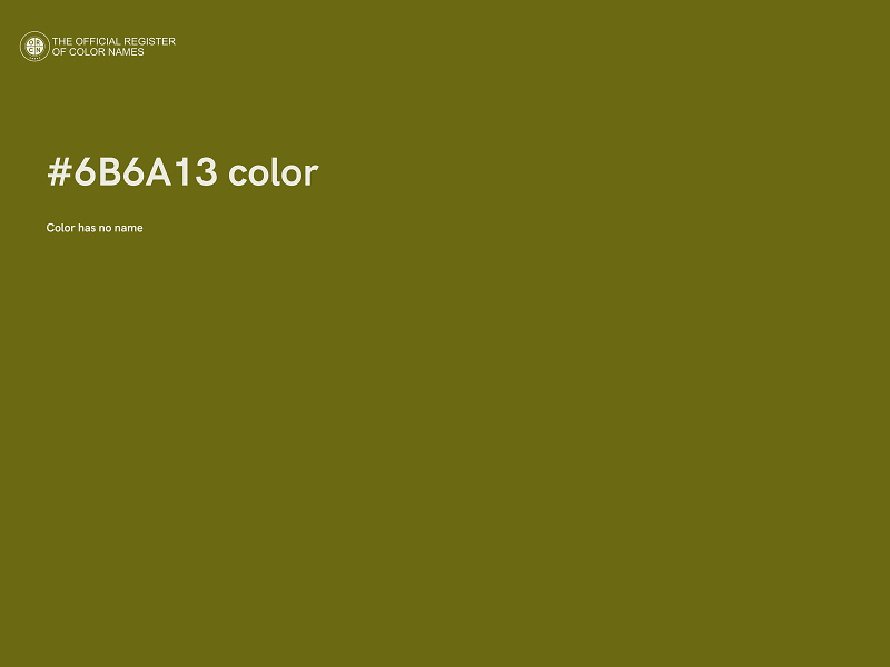 #6B6A13 color image