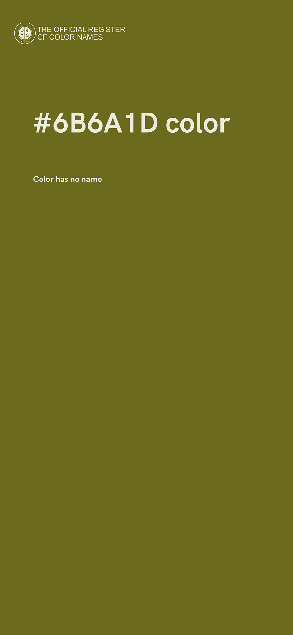 #6B6A1D color image