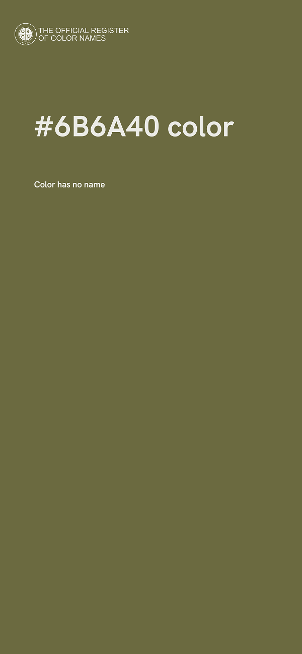 #6B6A40 color image