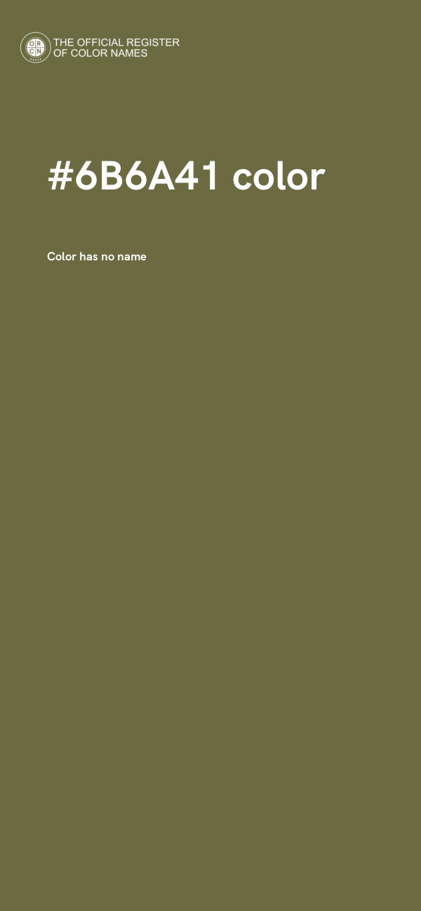 #6B6A41 color image