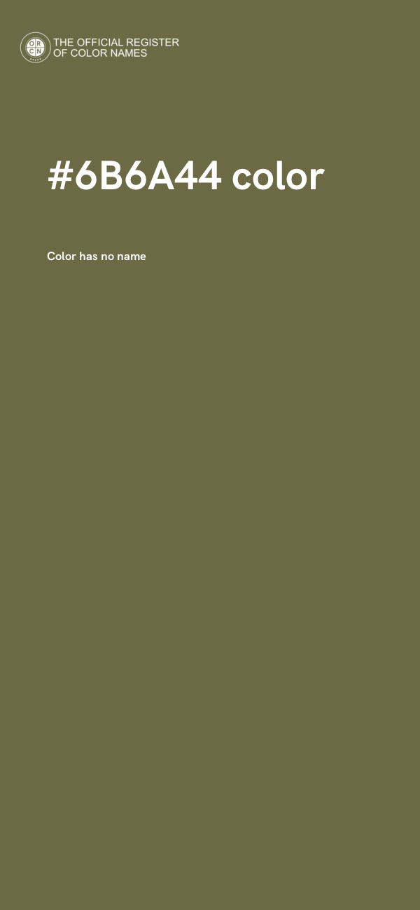 #6B6A44 color image