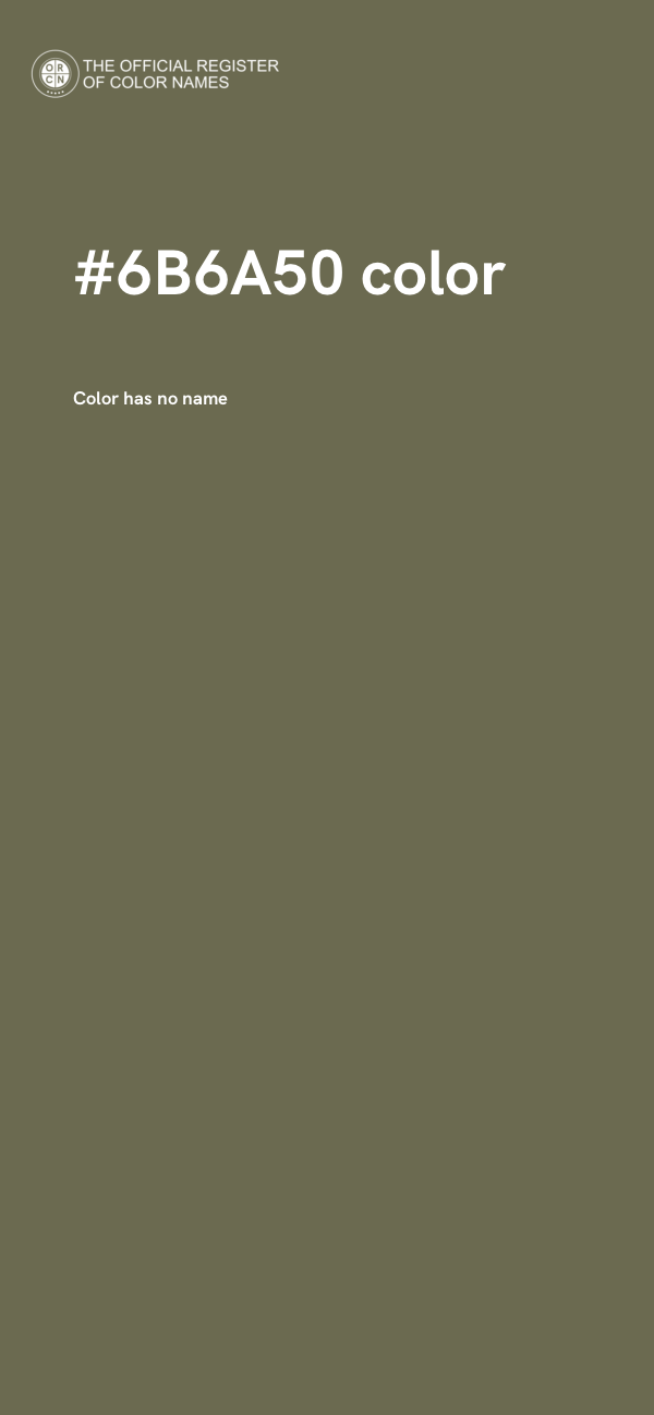 #6B6A50 color image