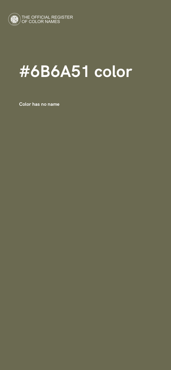 #6B6A51 color image
