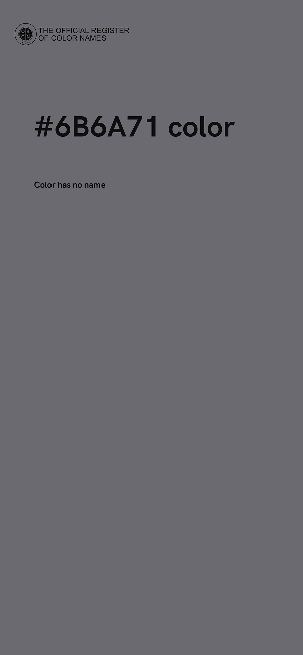 #6B6A71 color image