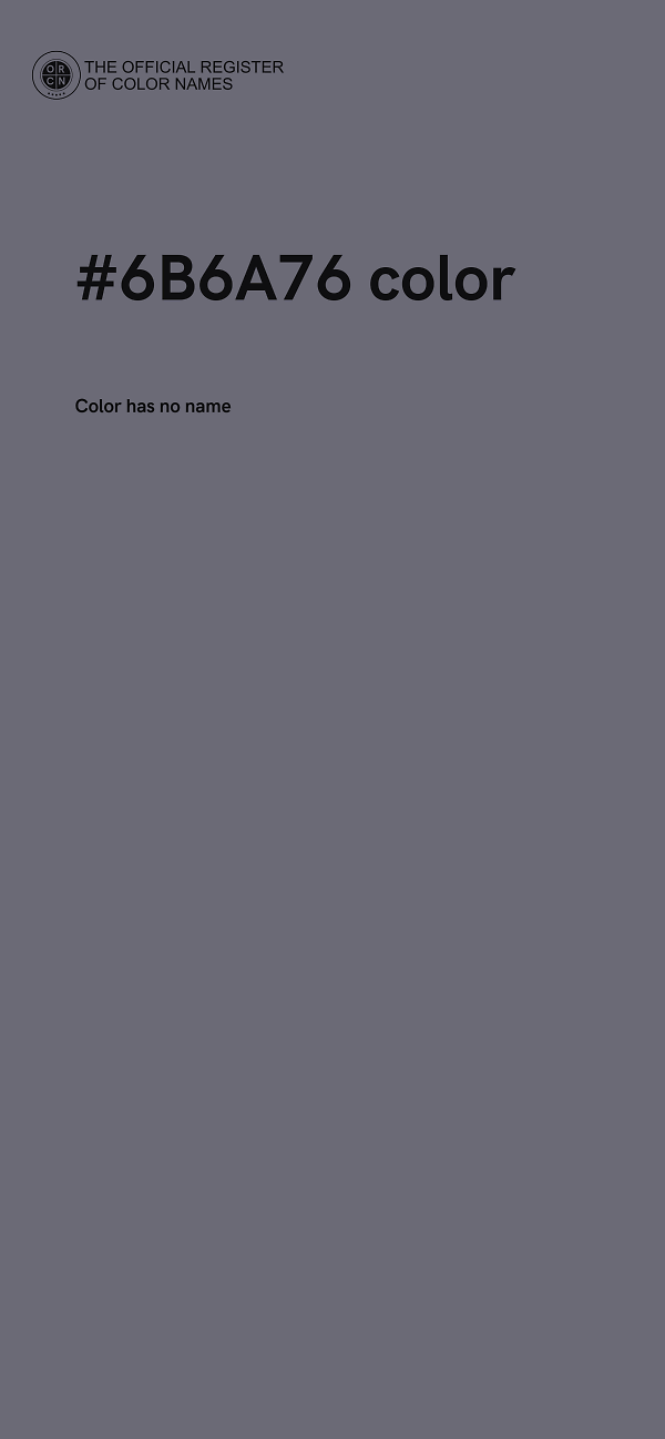 #6B6A76 color image