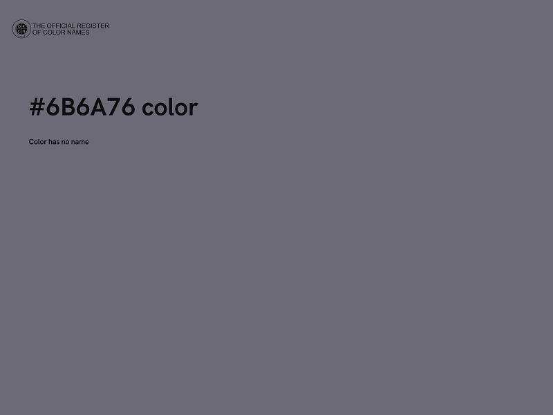 #6B6A76 color image
