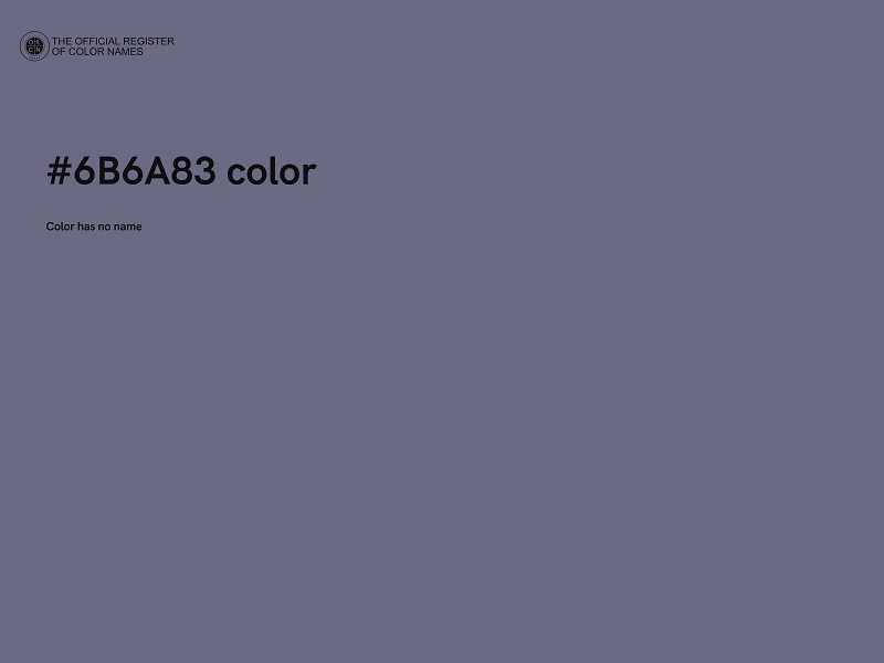 #6B6A83 color image