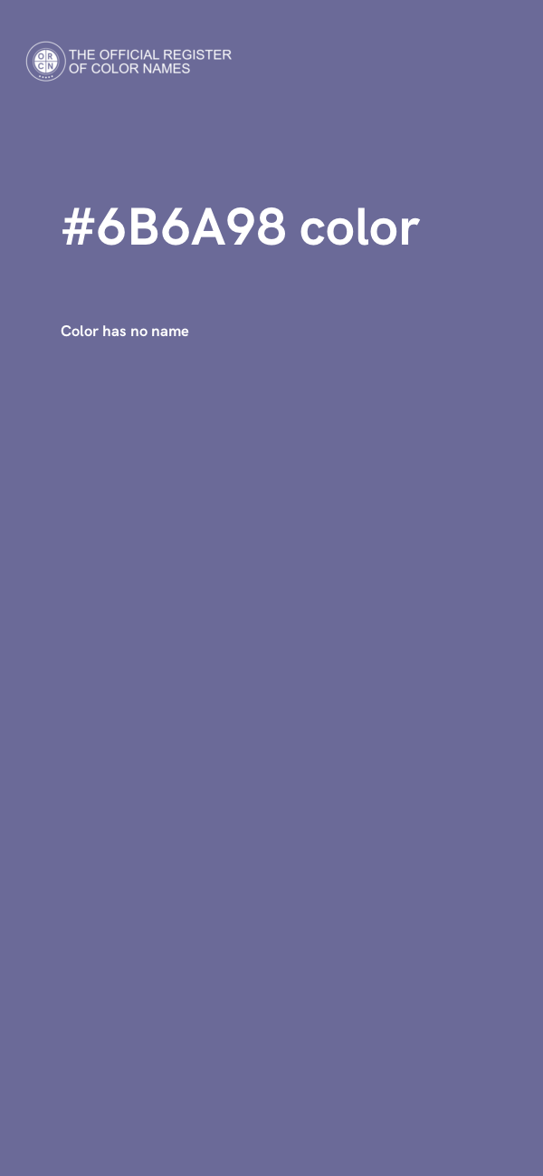 #6B6A98 color image