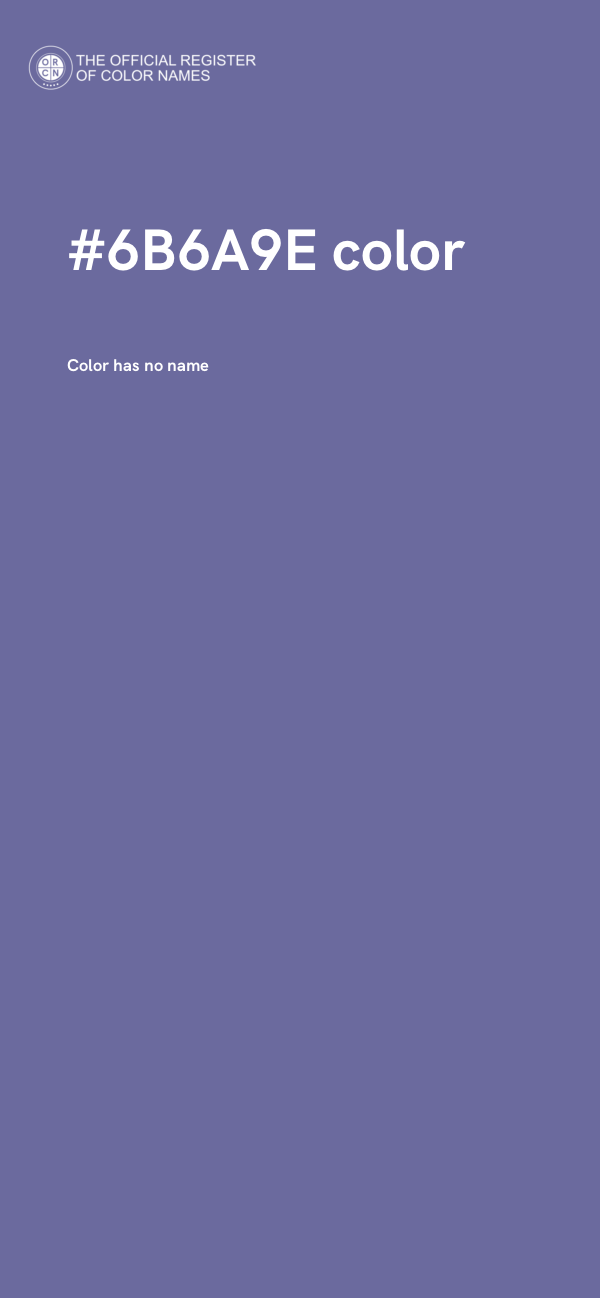 #6B6A9E color image
