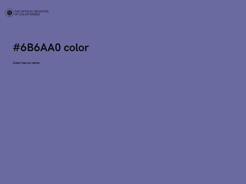 #6B6AA0 color image