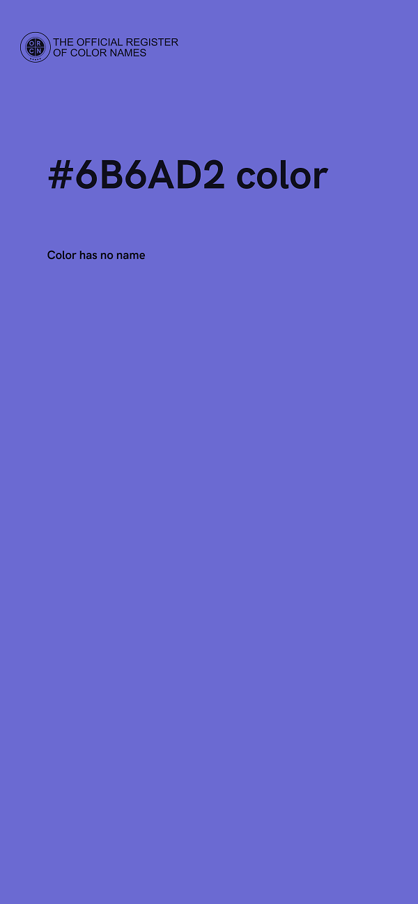 #6B6AD2 color image