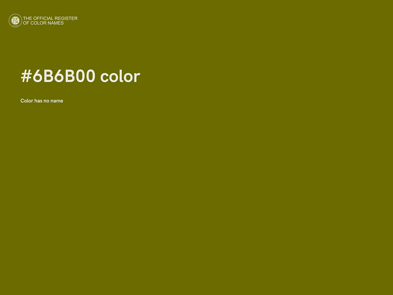 #6B6B00 color image