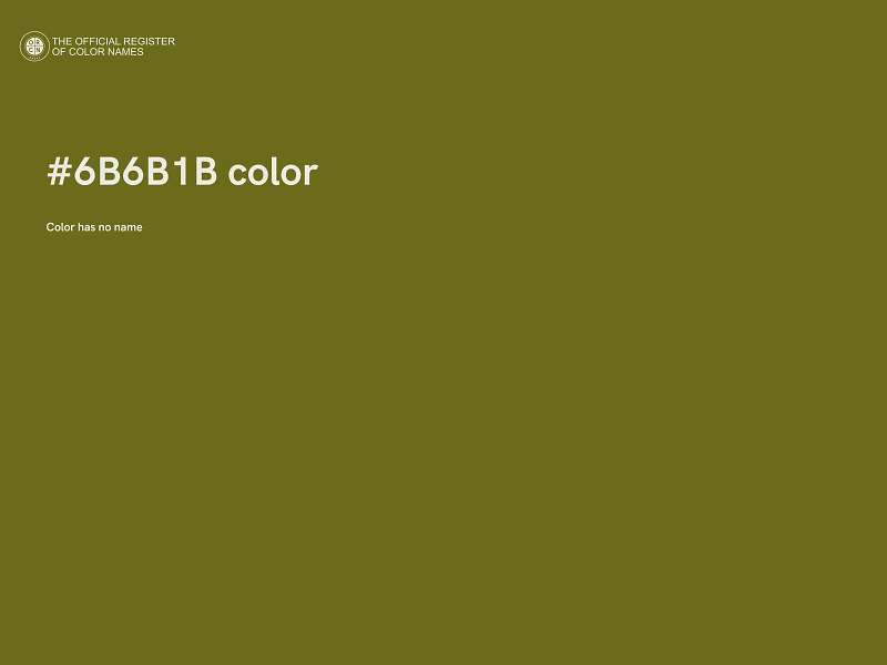 #6B6B1B color image