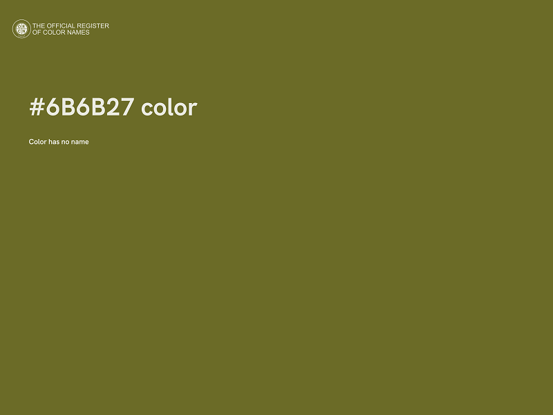 #6B6B27 color image