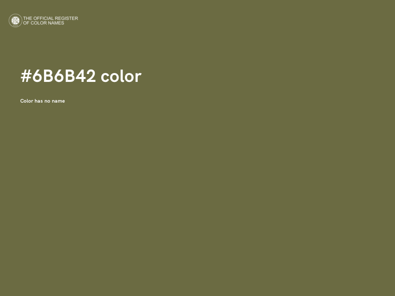 #6B6B42 color image