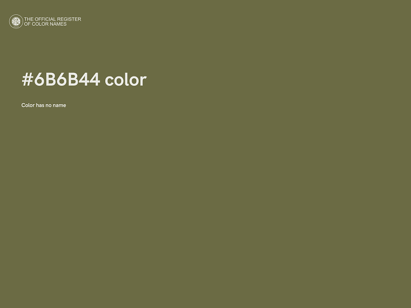 #6B6B44 color image