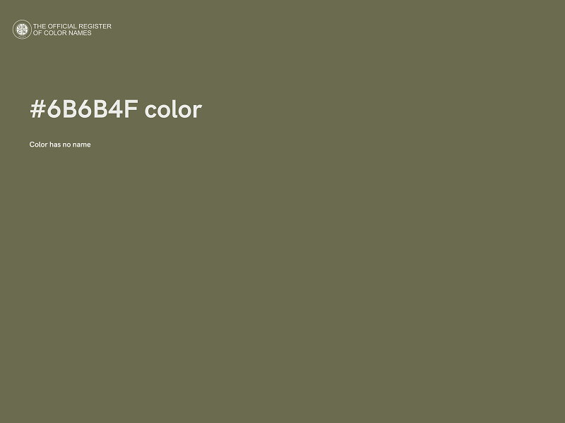 #6B6B4F color image